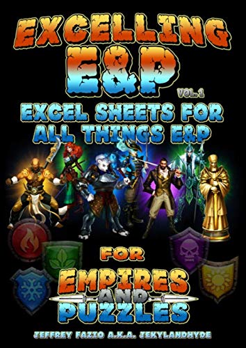 Read Excelling E&P: Excel Sheets for all things E&P (Empires & Puzzles Books), written by Jeffrey Michael Fazio Read Excelling E&P: Excel Sheets for all things E&P (Empires & Puzzles Books), written by Jeffrey Michael Fazio