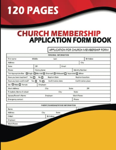 Read Church Membership Application Form Book: (60 Forms) Application For Church Membership Form, written by Frances T. Reyes Read Church Membership Application Form Book: (60 Forms) Application For Church Membership Form, written by Frances T. Reyes
