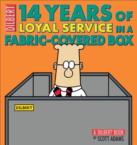 Read 14 Years of Loyal Service in a Fabric-Covered Box: A Dilbert Book (Volume 33), written by Scott Adams