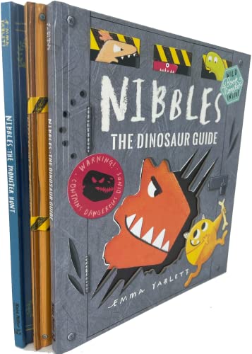 Read Nibbles 3 book set(Nibbles, The Book Monster, Nibbles, The Dinosaur Guide, Nibbles, The Monster Hunt) Hardcover, written by Emma Yarlett