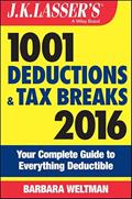 Read J.K. Lasser's 1001 Deductions and Tax Breaks 2016: Your Complete Guide to Everything Deductible, written by Barbara Weltman