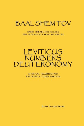 Read Baal Shem Tov Leviticus Numbers Deuteronomy: Mystical Stories on the Weekly Torah Portion, written by Rabbi Eliezer Shore Read Baal Shem Tov Leviticus Numbers Deuteronomy: Mystical Stories on the Weekly Torah Portion, written by Rabbi Eliezer Shore