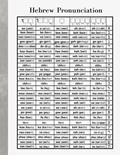 Read Hebrew pronunciation chart lined notebook: Hebrew Bible Study Notebook - Learn to read and pronounce Hebrew easily and quickly!, written by Hebrew Study