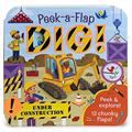 Read Peek-a-Flap Dig! - Construction Lift-a-Flap Board Book for Babies and Toddlers; Ages 2-7, written by Jaye Garnett; Cottage Door Press