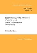 Read Reconstructing Proto-Afroasiatic (Proto-Afrasian): Vowels, Tone, Consonants, and Vocabulary (UC Publications in Linguistics) (Volume 126), written by Christopher Ehret