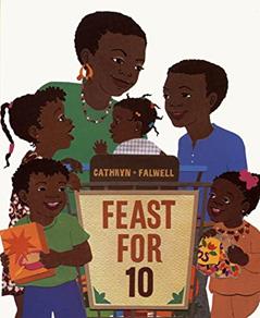 Feast for 10 Board Book, written by Cathryn Falwell