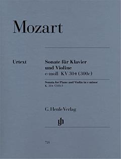 SONATE POUR VIOLON EN MI MINEUR K. 304 (300C), written by MOZART WOLFGANG A.