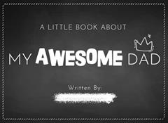 A Little Book About My Awesome Dad: Fill in The Blank Book With Prompts For Kids to Fill with their Own Words, Drawings and Pictures | Unique ... Fill In The Blank Family Books For Kids), written by Frank C. Eggers