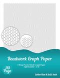 Read Beadwork Graph Paper: Notebook, 3 Drop Peyote Stitch Graph Paper, right handed - oval, written by GP Publishing