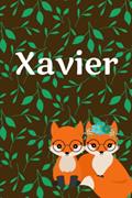 Read Xavier in Cute Foxes: A Blank Personalized Lined Notebook, written by Melissa Crisp