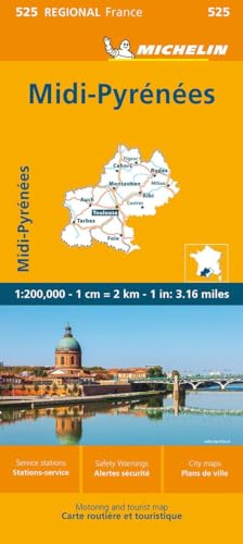 Read France: Midi-Pyrénées Map 525: Midi-Pyrénées Map 525 (Michelin Maps, 525), written by Michelin