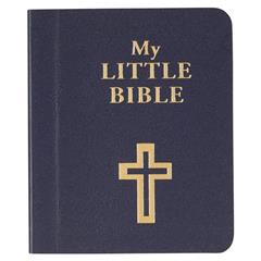 My Little Bible 2" Standard Edition - Selections of Key Verses From Every Book, Tiny Palm-size OT NT Scripture for Ministry Outreach, Classic 1769 KJV Text, 2" x 2.5", Blue, written by Christian Art Publishers