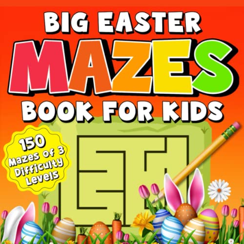 Read Easter Basket Stuffers: Big Easter Mazes Book for Kids: 150 Mazes of 3 Difficulty Levels: Activity Book for Kids, written by Beary Cozy Press