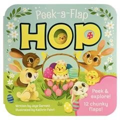 Peek-a-Flap Hop - Children's Lift-a-Flap Board Book Gift for Easter Basket Stuffers, Ages 2-5, written by Cottage Door Press; Jaye Garnett