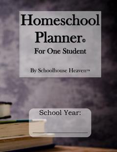 Homeschool Planner: For One Student, written by Schoolhouse Heaven