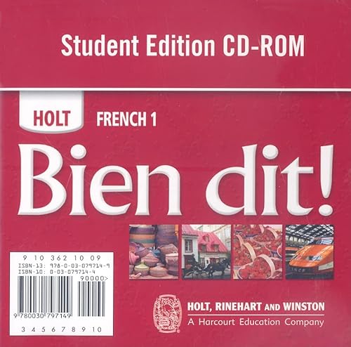 Read Bien Dit:! French 1 Student CD-Rom, written by RINEHART AND WINSTON HOLT Read Bien Dit:! French 1 Student CD-Rom, written by RINEHART AND WINSTON HOLT