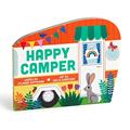 Read Happy Camper - Adventurous and Educational Unique Van Shaped Board Book for Young Children, written by Mudpuppy; Jilanne Hoffmann
