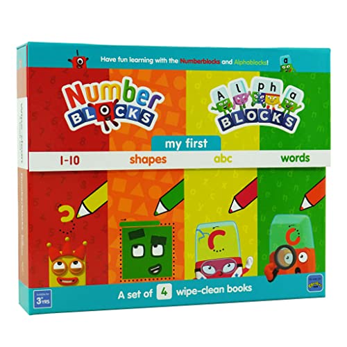 Read Numberblocks and Alphablocks: My First Numbers and Letters 4 Book Wipe-Clean Box Set (pen included): a set of 4 wipe-clean books (pens included), written by Sweet Cherry Publishing Read Numberblocks and Alphablocks: My First Numbers and Letters 4 Book Wipe-Clean Box Set (pen included): a set of 4 wipe-clean books (pens included), written by Sweet Cherry Publishing
