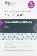 Read Thinking Mathematically -- MyLab Math with Pearson eText Access Code, written by Robert Blitzer