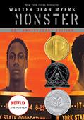 Read Monster, written by Walter Dean Myers