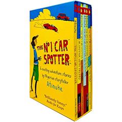 The No. 1 Car Spotter Series 6 Books Collection Box Set by Atinuke (No 1 Car Spotter, Firebird, Car Thieves, Goes to School, Broken Road & Fights the Factory), written by Atinuke