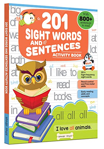 Read 201 Sight Words And Sentence (With 800+ Sentences To Read): Fun Activity Book For Children, written by Wonder House Books