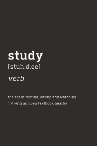 Read Notebook/Journal - Study Definition - 118 wide ruled pages - monotone, written by Publish Mush
