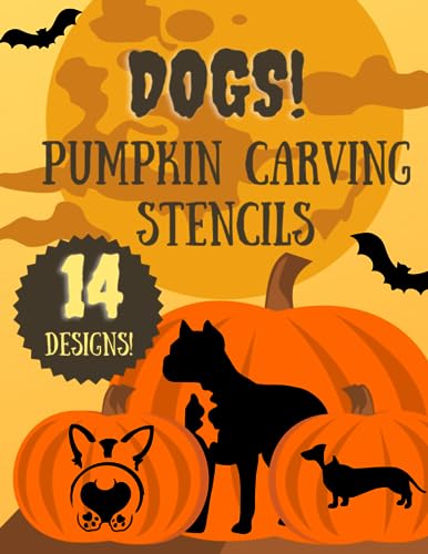 Read Dog Pumpkin Carving Stencils: 12 Fun Jack O'Lantern Carving Templates for Halloween (Halloween Pumpkin Carving Stencils), written by KSG Press