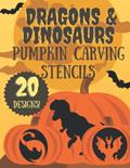 Read Dragon and Dinosaur Halloween Pumpkin Carving Stencils: 20 Unique Jack O'Lantern Carving Template Patterns For Kids and Adults, written by KSG Press