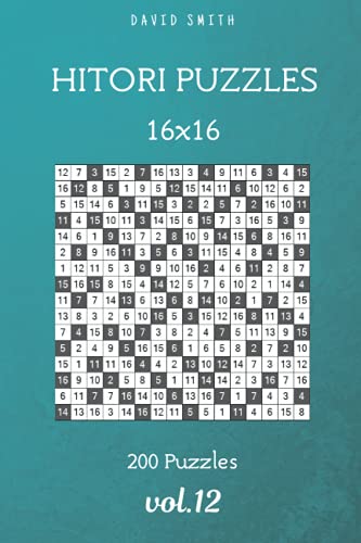 Read Hitori Puzzles - 200 Puzzles 16x16 vol.12, written by David Smith