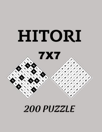 Read HITORI 7X7 200 PUZZLE: Good sudoku logic puzzles. Holmes presents to your attention a superb puzzle., written by Riyad kouadria