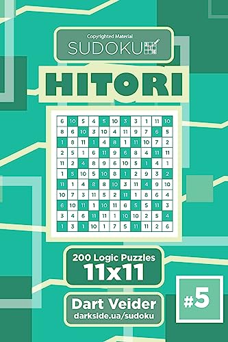 Read Sudoku Hitori - 200 Logic Puzzles 11x11 (Volume 5), written by Dart Veider Read Sudoku Hitori - 200 Logic Puzzles 11x11 (Volume 5), written by Dart Veider