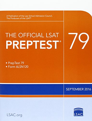 Read The Official LSAT PrepTest 79: (Sept. 2016 LSAT), written by Law School Admission Council Read The Official LSAT PrepTest 79: (Sept. 2016 LSAT), written by Law School Admission Council