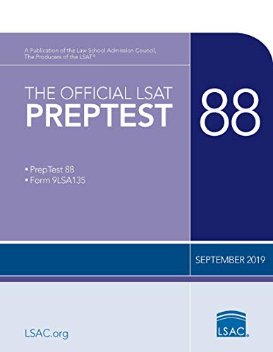 Read The Official LSAT PrepTest 88: (September 2019 LSAT), written by Law School Admission Council Read The Official LSAT PrepTest 88: (September 2019 LSAT), written by Law School Admission Council