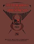 Read 1931 Buick Specifications and Adjustments Service Manual By Detroit Iron, written by GM Corporation