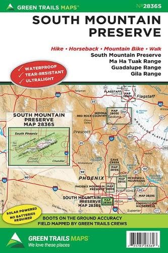 Read South Mountain Preserve, AZ No. 2836S (Green Trails Maps), written by Green Trails Maps