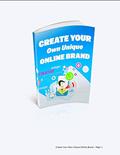Read Create your own uniqe Online Brand: Make your professional online brand, written by Shoaib Ansari