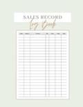 Read Sales Record Log Book: A Notebook To Keep Track Of Orders That Have Been Received - Simple Sales Tracker For Small Business, written by Fuzzy Penguin