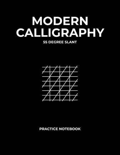 Read Modern calligraphy notebook: 55 degree slant | 8.5 x 11 inches | 120 pages | Black cover | Lined paper practice notebook | Perfect for lettering practice., written by Wildcard Publishing Read Modern calligraphy notebook: 55 degree slant | 8.5 x 11 inches | 120 pages | Black cover | Lined paper practice notebook | Perfect for lettering practice., written by Wildcard Publishing