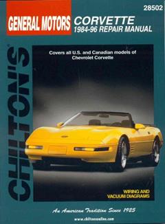 General Motors Corvette: 1984-96 Repair Manual, 28502- Covers All U.S. and Canadian Models of Chevrolet Corvette, written by Christine L. Nuckowski