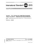 Read ISO 2315:1980, Aircraft - Two- and four-pole sealed electromagnetic relays, 2 A and 3 A - Clearance and fixing dimensions, written by International Organization for Standardization