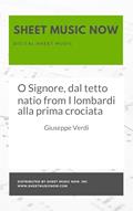 Read O Signore, dal tetto natio from I lombardi alla prima crociata, written by Giuseppe Verdi